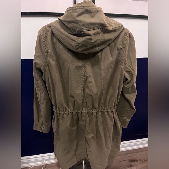 Banana Republic size small - medium (8) army green trench - Picture 3 of 9
